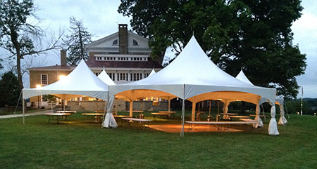 Wedding tents with online dance floor